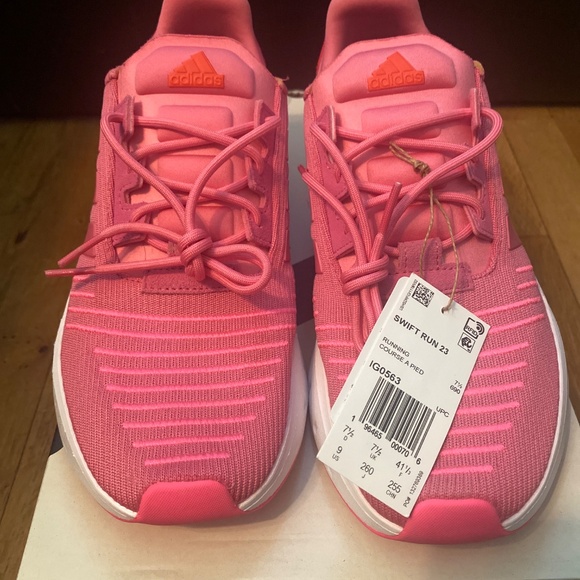 Adidas swift run pink sneakers sz 9 - Picture 4 of 6